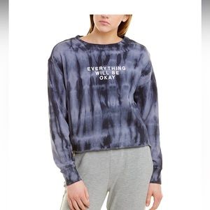 EUC. Spiritual Gangster cropped tie dye sweatshirt